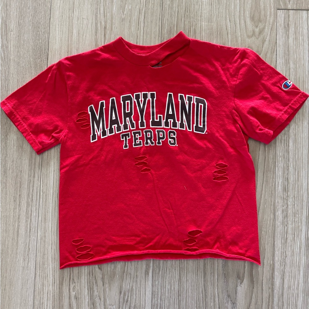 Champion Kids Red Maryland Terps Short Sleeve Tee